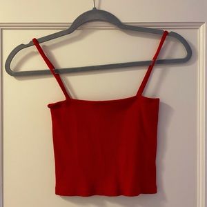 Brandy Melville Cropped Tank Camisole Red